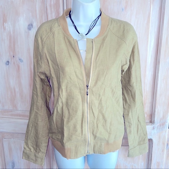 Orb Linen Zip up Jacket NEW Small - Picture 5 of 8